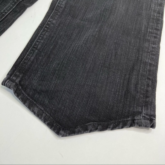 Maison Margiela Paris Black Wide Leg High Waisted Point Hem Cropped Jeans Pants - Picture 7 of 16
